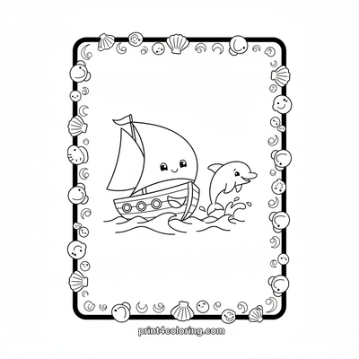 Speedy Sailboat Splash! - free printable coloring page