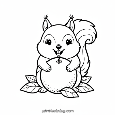Squeaky's Sweet Orange Hug - free printable coloring page