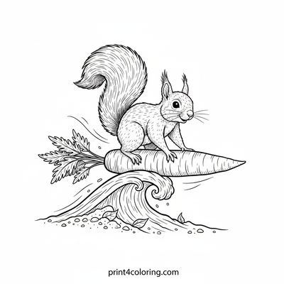 Radical Squirrel Carrot Surfer
