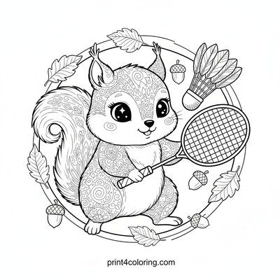 Pippin's Acorn Alley Smash - free printable coloring page
