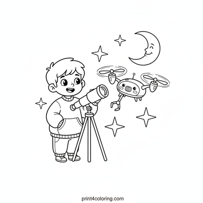 Starry Night Drone Friend