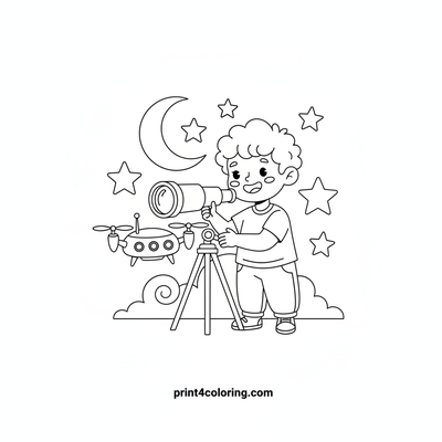 Drone coloring pages preview