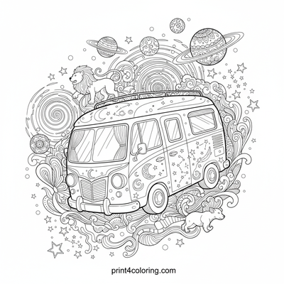 Stardust Dreamer: Cosmic Camper Van Adventure