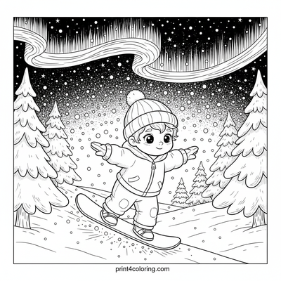 Magical Starfall Snowboard Adventure