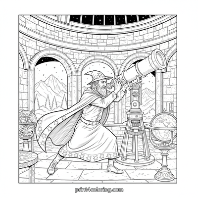 Celestial Seeker: Wizard's Grand Observatory