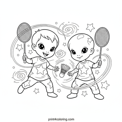 Starlight Shuttlecock Showdown