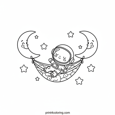 Astronaut's Stardust Hammock Dream