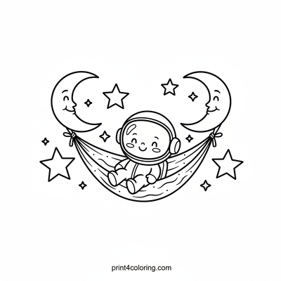 Hammocks coloring pages preview