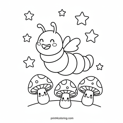 Starlight Worm's Magical Mushroom Flight