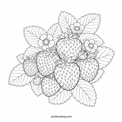 Berry Bliss & Ladybug Friend - free printable coloring page