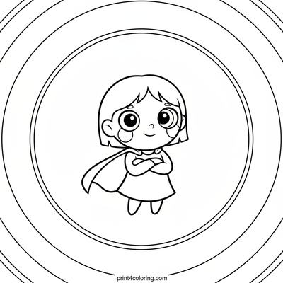 Super Buttercup's Playtime Power Pose - free printable coloring page