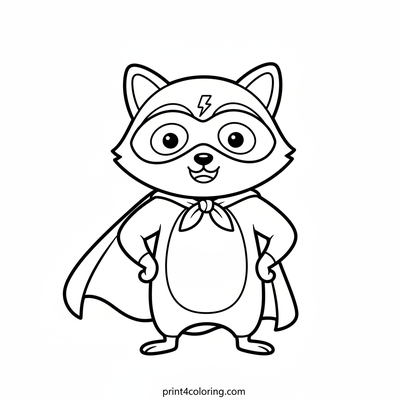 Super Racoon's Heroic Stance
