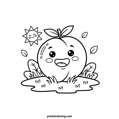 Happy Smiling Peach Pal