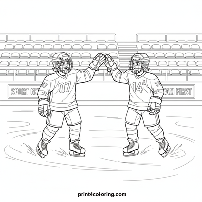 Ice Rink Teamwork Triumph