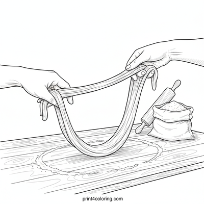 The Noodle Weaver's Art - free printable coloring page