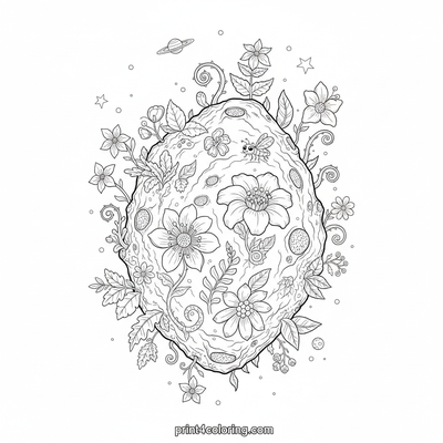 Cosmic Bloom: The Asteroid Garden