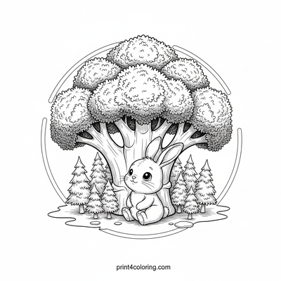 Broccoli coloring pages preview