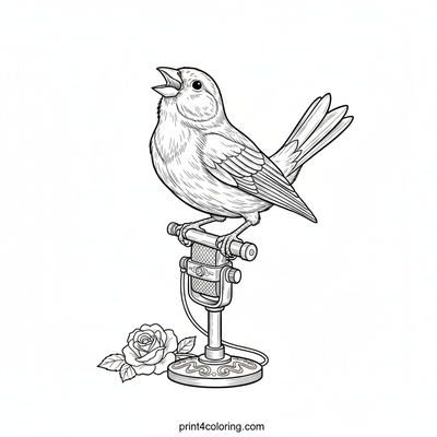 Melody's Grand Performance - free printable coloring page