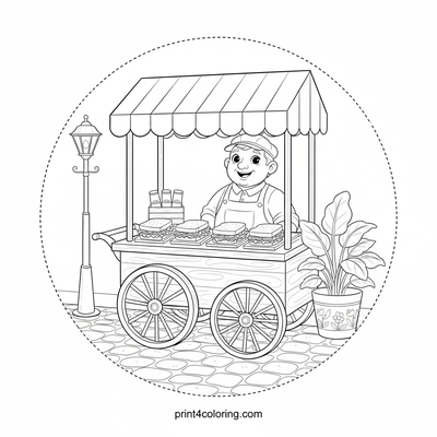 Sandwich coloring pages preview