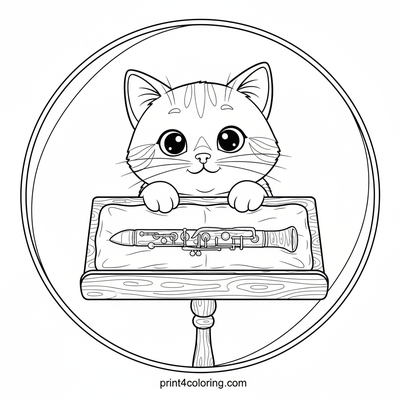 Clarinet coloring pages preview