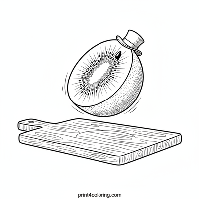 The Dapper Kiwi Slice: A Tiny Top Hat Adventure