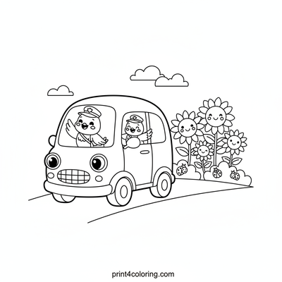 The Friendly Mail Van's Morning Smile