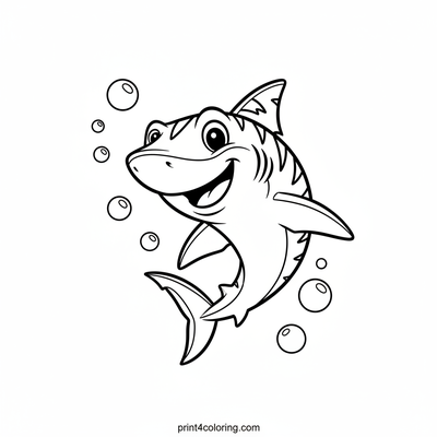 Friendly Fin Wave Shark