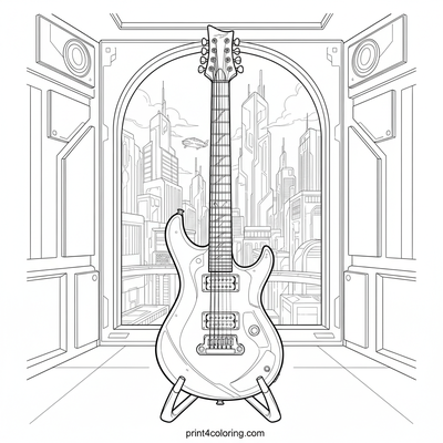 Future Sound Lab - free printable coloring page