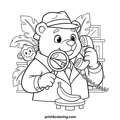 Detective Bear's Banana Hotline Mystery