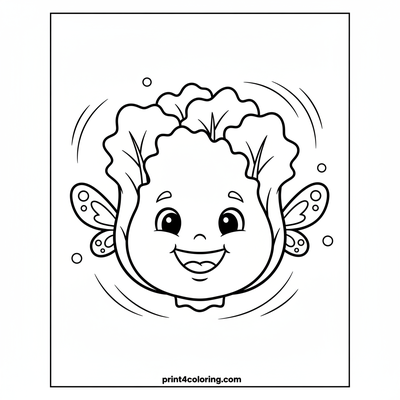 The Zany Veggie Race! - free printable coloring page