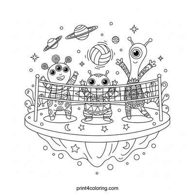 Cosmic Spike: The Great Alien Volleyball Challenge
