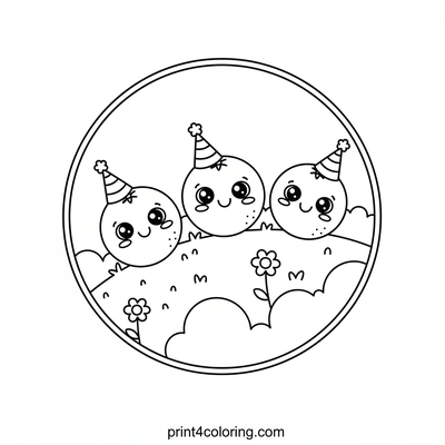 The Great Orange Roll Race! - free printable coloring page