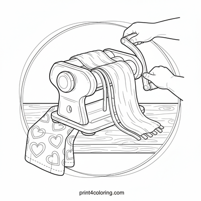 Pasta coloring pages preview