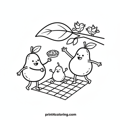 A Sweet Pear Family Picnic