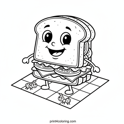 The Grinning Picnic Sandwich