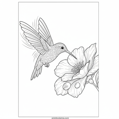 Shimmering Hummingbird's Dewdrop Nectar