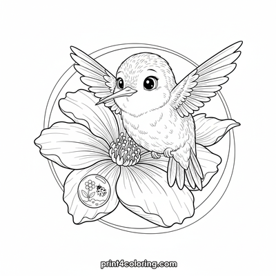 Hummingbird's Dewdrop Delight