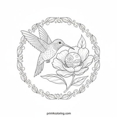 Hummingbirds coloring pages preview