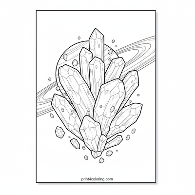 Saturn's Sparkling Ring Garden