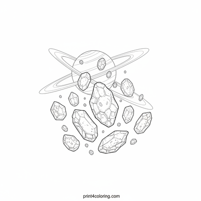 Saturn's Sparkling Ice Garden