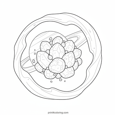 Saturn's Shimmering Ice Garden