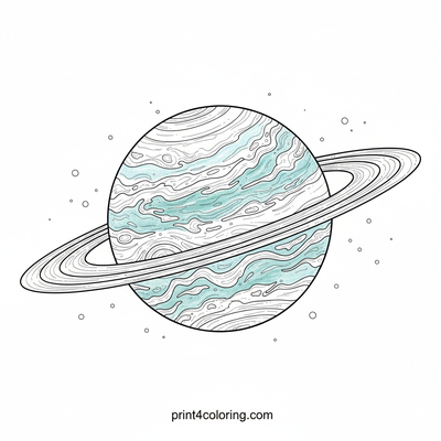 Uranus: The Icy Blue Giant - free printable coloring page