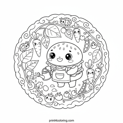 Burger's Bountiful Garden Adventure - free printable coloring page