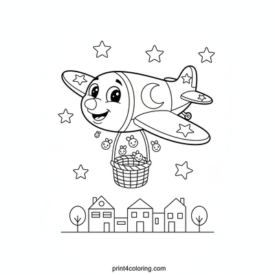 Vehicles coloring page preview