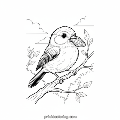 The Mighty Seed Carrier's Balancing Act - free printable coloring page