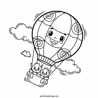 Berry-Good Balloon Adventure! - free printable coloring page