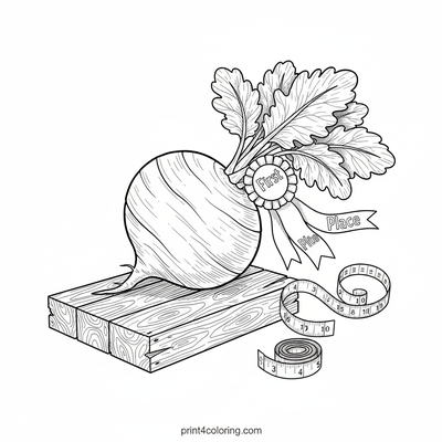 Turnips coloring pages preview