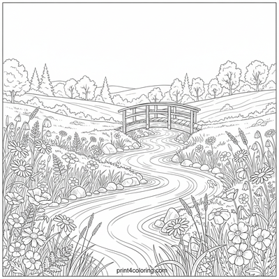 Whispering Noodle Stream Landscape