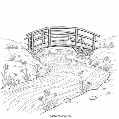 The Winding Noodle Stream Bridge