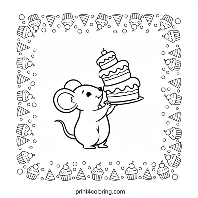 My Wobbly Cake Adventure! - free printable coloring page